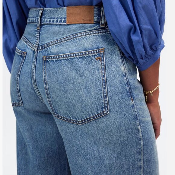 MADEWELL Curvy Superwide Leg barrel JEANS NEW NWT Sz 32 - Picture 10 of 12